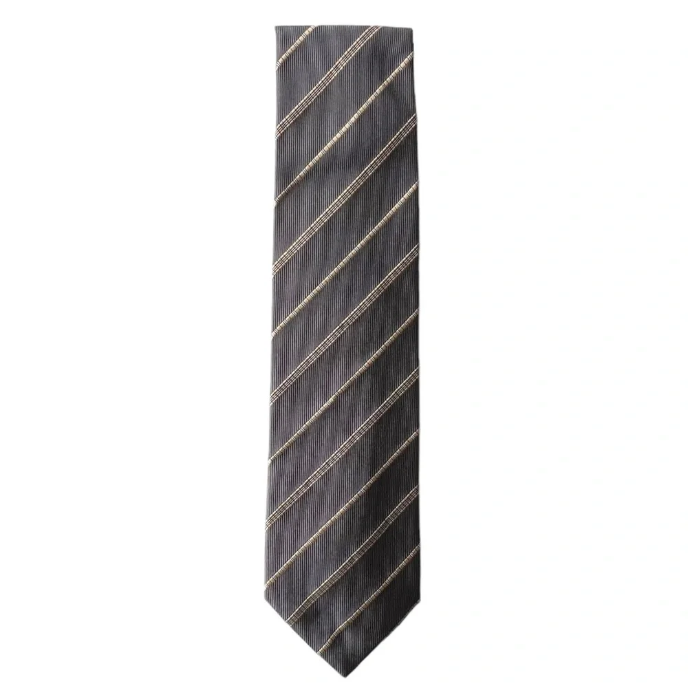 Burberry Nova Check Diagonal Repetition Silk Necktie_3